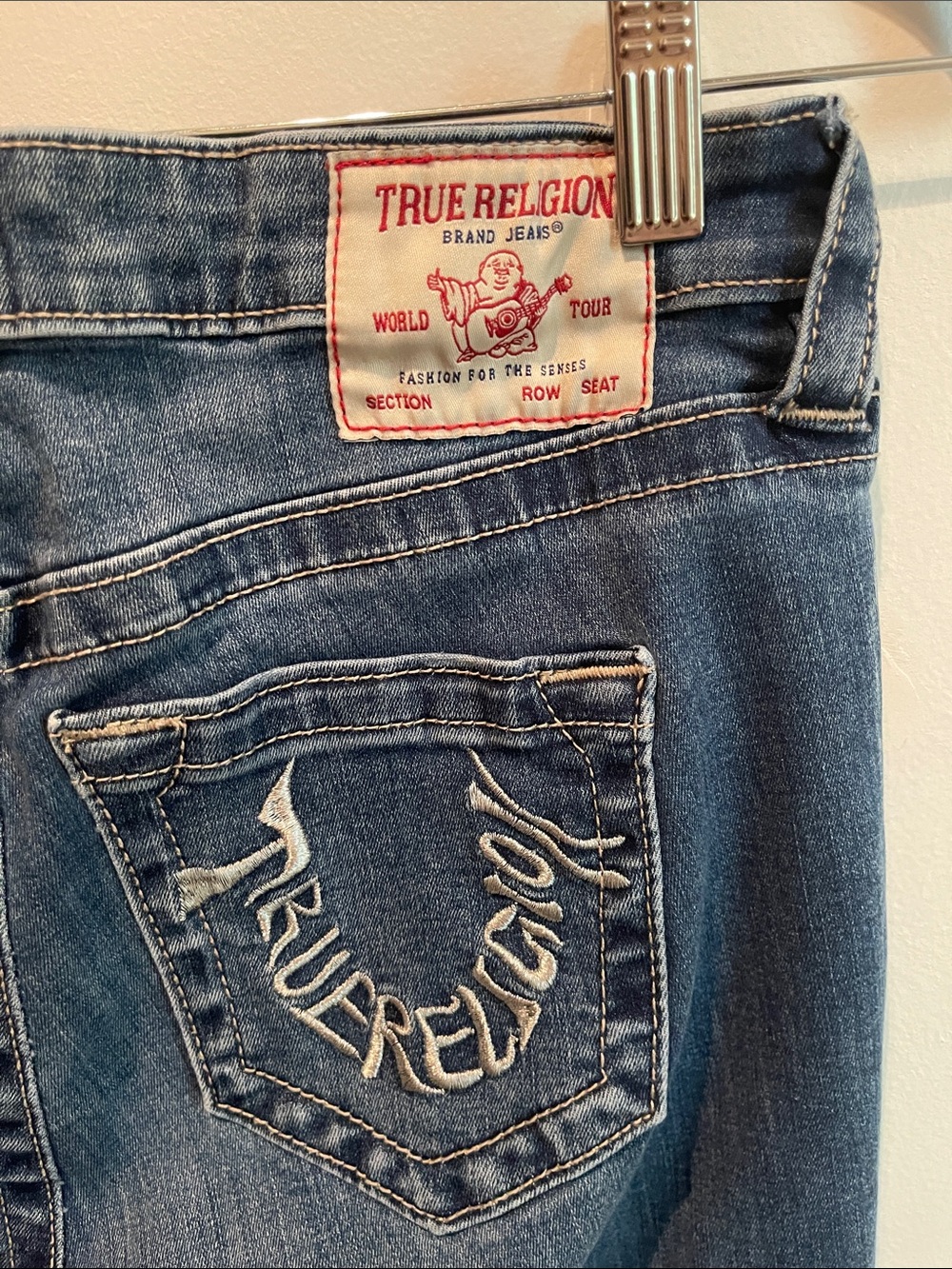 True Religion Women's Dark Blue Slim Jeans